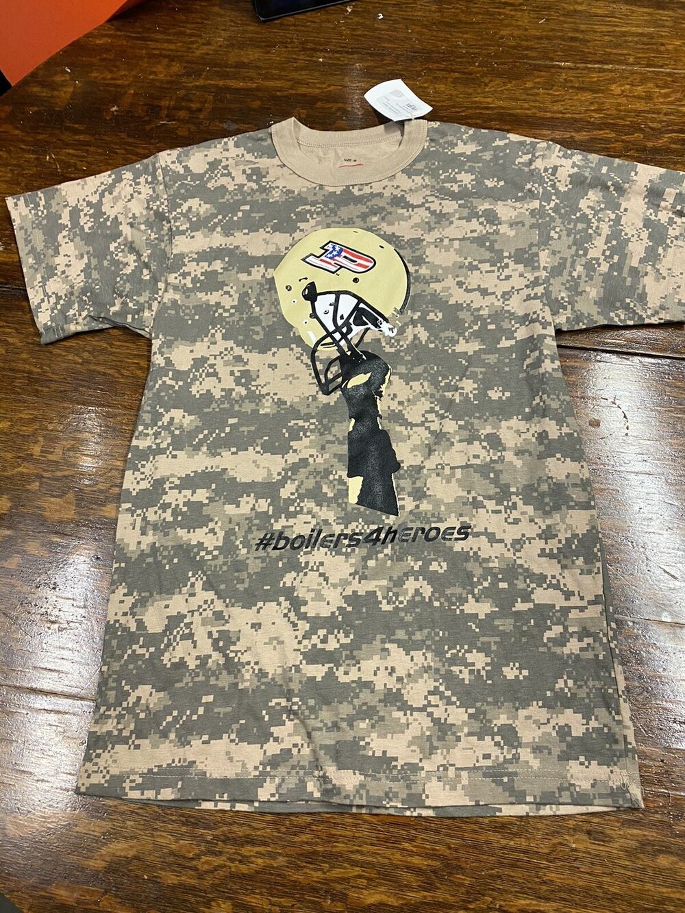 Purdue Purdue Boilers Gray Shirt Thin Soft Medium Boilers4heros Football Camo